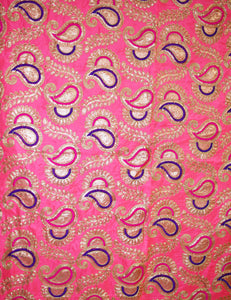 Neon Pink Embroidered Backdrop
