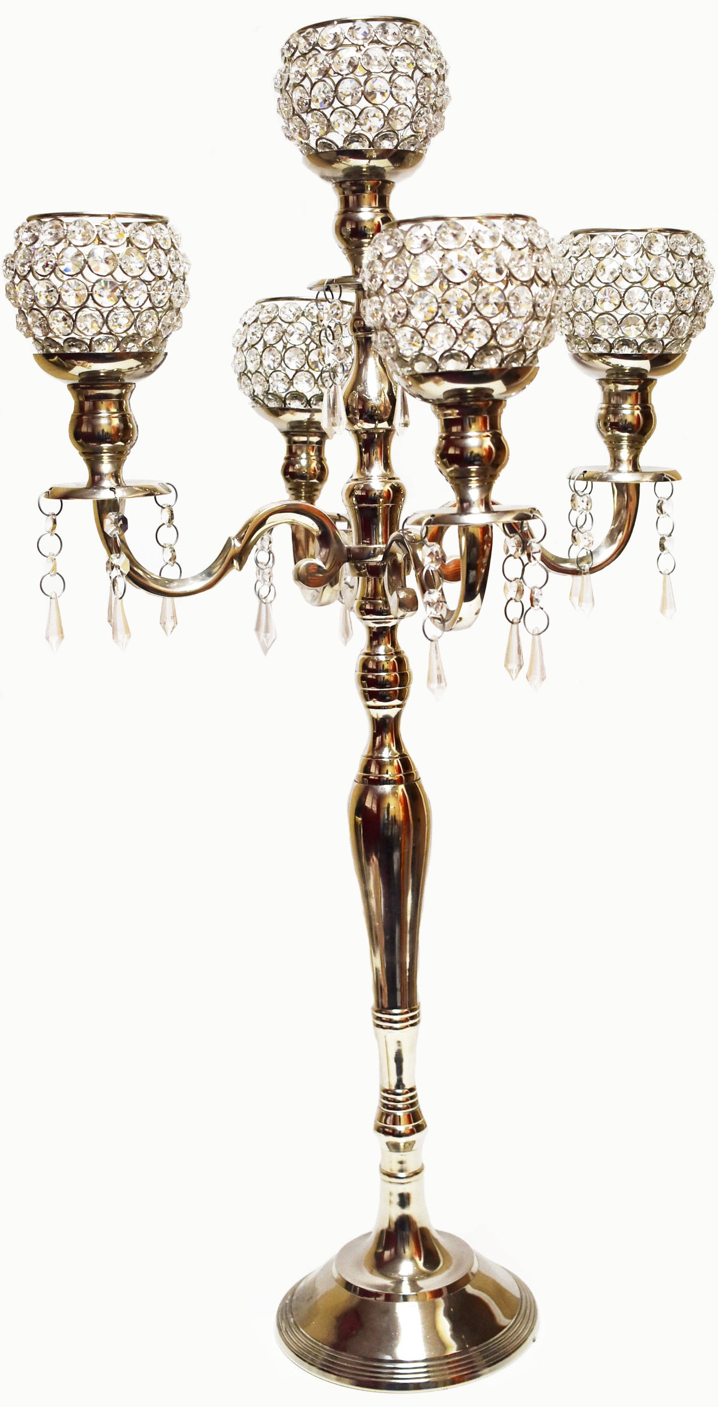 Silver Candelabra wedding decor rentals toronto